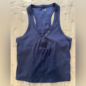 Aerie Offline Navy Blue Racerback Tank Top